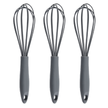 Fouet à œufs portable, idéal pour mélanger et fouetter, compatible avec les ustensiles de cuisine antiadhésifs, mini fouet en silicone pour une