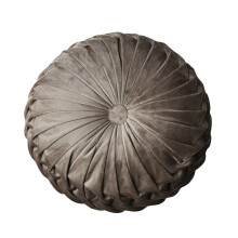 Coussin en velours, coussin décoratif rond avec rembourrage en polyester doux, idéal pour le canapé.
