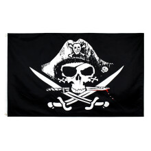 Halloween Jolly Roger Banner Skelett