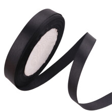 25Yards Colorful Ribbons 1/8Inch Wrapping Ribbon for-39 black