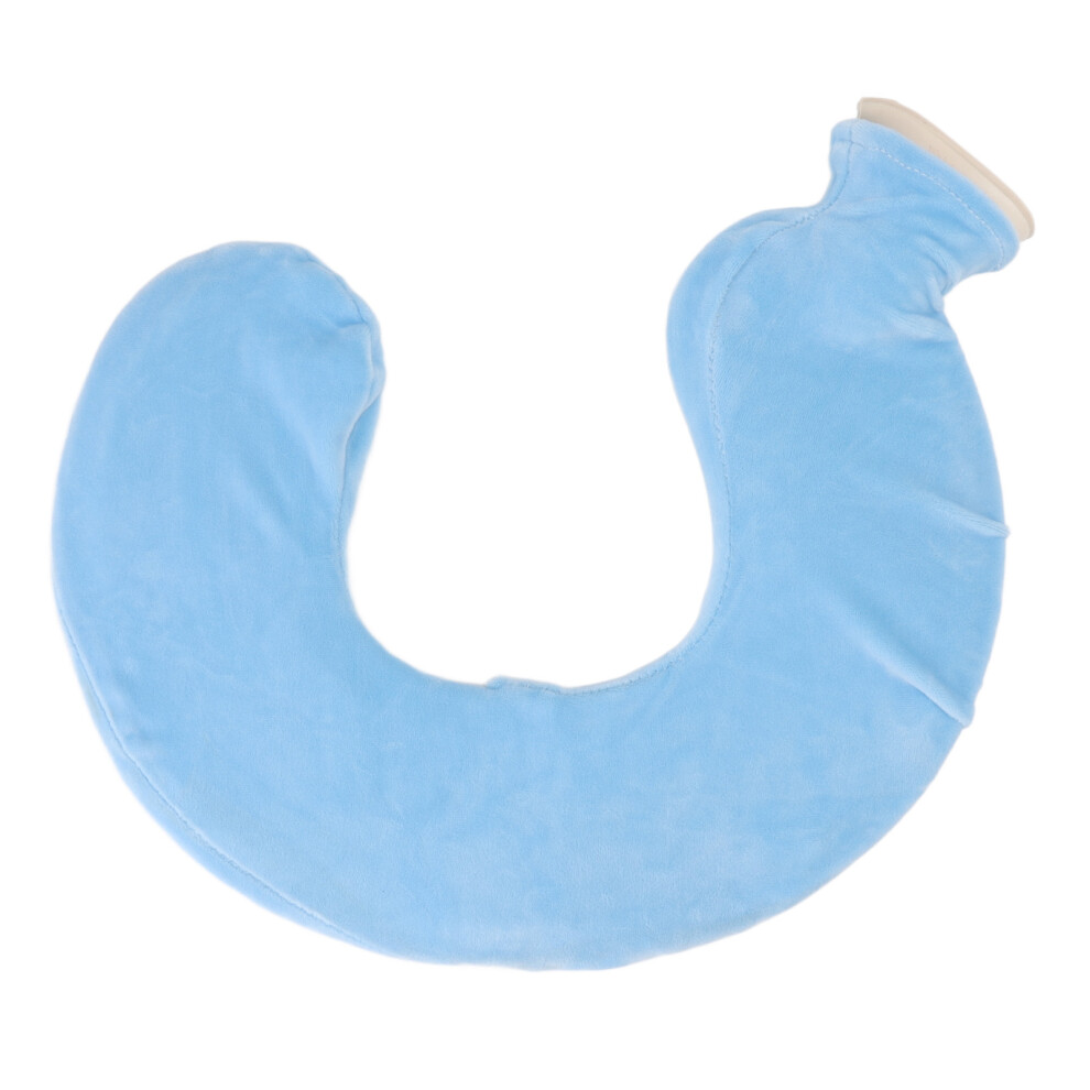 U Shaped Hot Water Bag For Neck, Comfortable Heat Transfer With Splashproof Lip, Explosion Proof Rubber Detachable Cloth Cover, Pain Relief Soft Cover