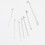 100 Pcs Latches Hook Easy to Use Three-Way Crochet-9 pins 7