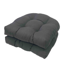 Almofadas para cadeiras de pátio, almofadas de chão supermacias para uso interno e externo, design de cor sólida com reforço de nove costuras.