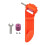 Drill Bit Sharpening Grinder Set with Accessories for-Orange 1