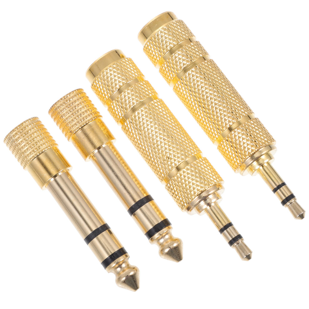 4Pcs Female To Male Jack Plug Audio Adapter Recording Converter 3572151345332