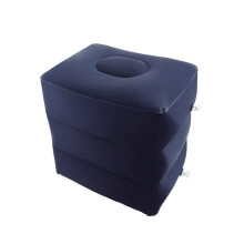 Bequeme Reise-Fußstützenkissen sorgen-Marineblauer dritter Stock