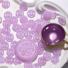 7 Pcs Sunflowers Sealing Waxes Bead Easy to Use-fragrant purple