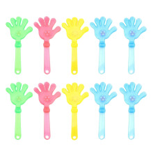 Pack Of 10 Glowing Hand Clappers Plastic Light up LED Clap Toy