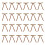 24pcs Creative Plush Flannel Bowknots Charm For-dark coffee 1