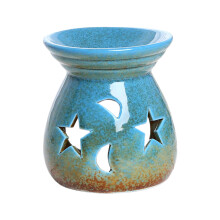 Bougeoir en céramique très résistant aux températures,-Bleu