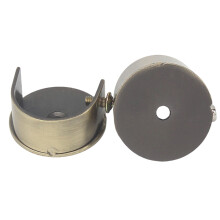 Ensemble de supports de tringle à rideau élégant pour-Bronze