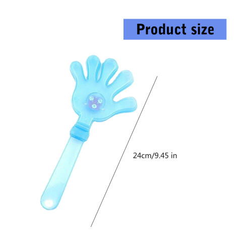 Pack Of 10 Glowing Hand Clappers Plastic Light up LED Clap Toy 2