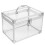 1pack Dvd Storage Transparent 9.4x6.7x6.3in For Media Storage 10