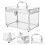 1pack Dvd Storage Transparent 9.4x6.7x6.3in For Media Storage 6