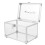 1pack Dvd Storage Transparent 9.4x6.7x6.3in For Media Storage 11