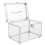 1pack Dvd Storage Transparent 9.4x6.7x6.3in For Media Storage 9