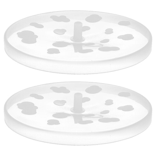 2Pcs Tampa Plástica para Tigela Micro- com Dobrável