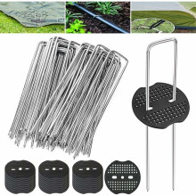 Outdoor Heavy Duty Garden Staples, High Quality Material Ensures Unmatched Durability, U-Type Design for Secure Ground Installation, 50 Pieces for You