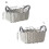 Panier tissé à la main en corde de coton robuste, pour-S 4
