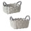 Panier tissé à la main en corde de coton robuste, pour-S 2