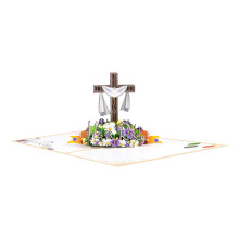 3D Resurrection Festival Greeting Card with Envelope 3D