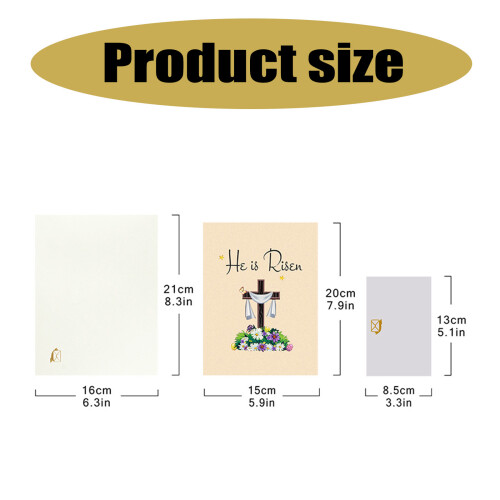 3D Resurrection Festival Greeting Card with Envelope 3D 2