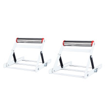 Soporte para sierra de mesa con diseño plegable y ajuste de altura. Estructura de soporte de material de primera calidad para operaciones de corte