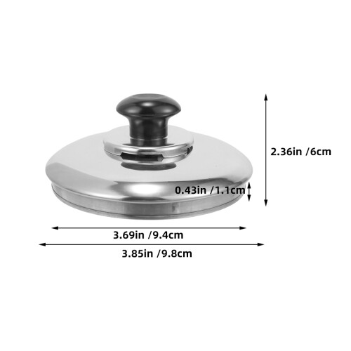 Tampa Para De Aço Inoxidável 9,4 Cm 1
