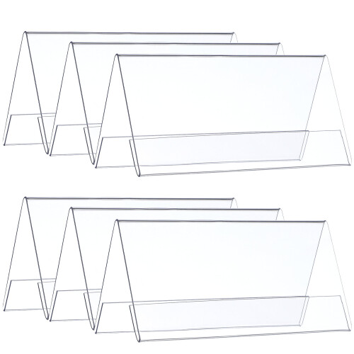 6 pièces support transparent porte-nom bureau identification