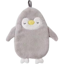 Toalhas de mão fofas para banheiro e cozinha, macias, absorventes, de secagem rápida, em fleece coral com um lindo desenho de pinguim, fáceis de