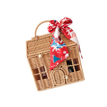 Plastic Wicker Suitcase for Parties Handwoven Rattan-Type C