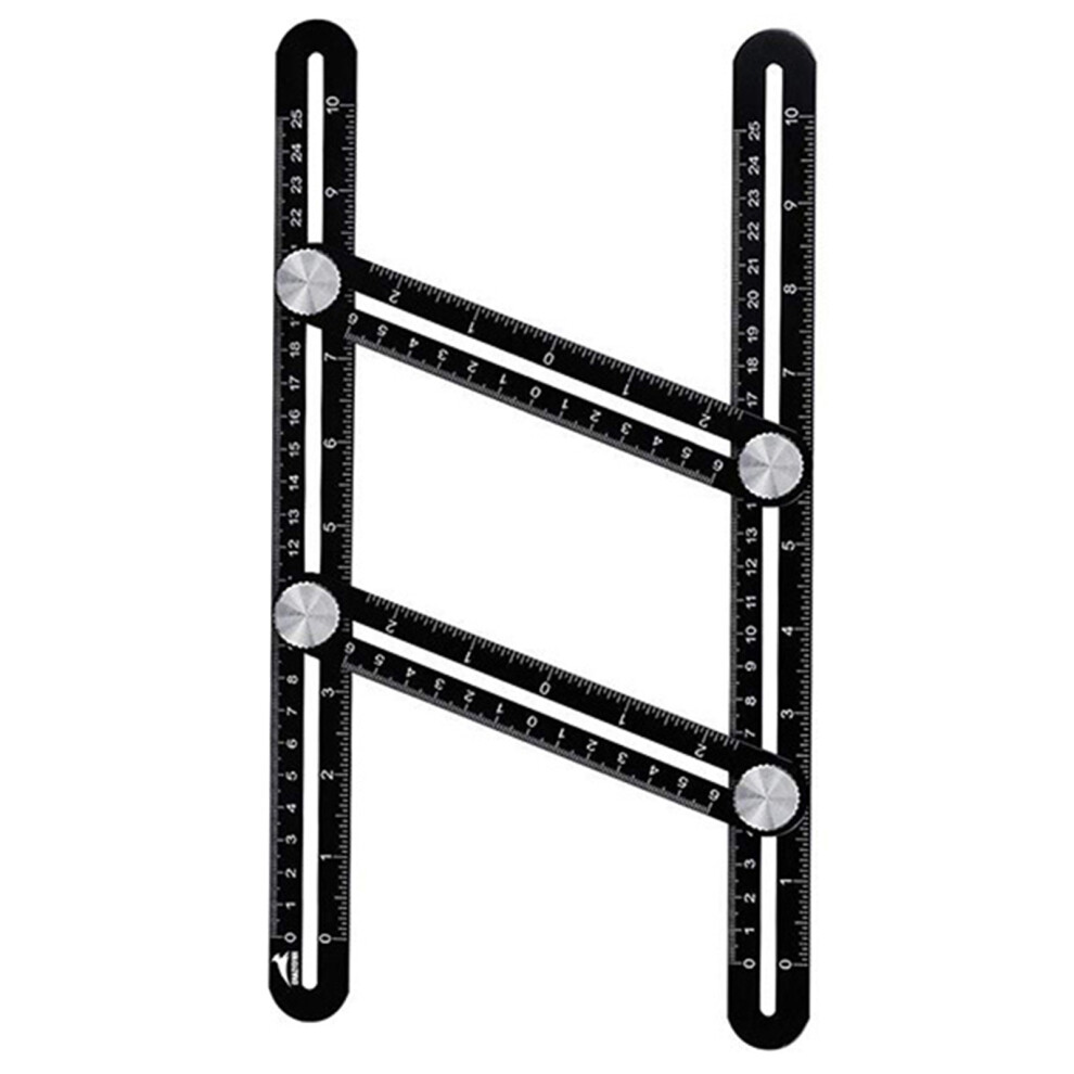 Professional Grade Measuring Tool, Heavy Duty Template Tool For Builders, Craftsmen, Carpenters, Aluminum Alloy Angle Finder, Adjustable Knob Precisio 9198585831292