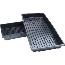 Durable Plastic Seed Starting Trays, Garden Growing Kits for Microgreens, No Drain Holes, Heavy Duty 5PCS Reusable Trays for Greenhouse Supplies, Seed