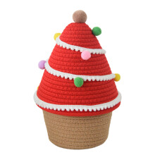 Panier de rangement en corde de coton tissé, conteneur-Style 5