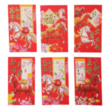 6PCS 2026 Jahr des Pferdes Papierumschläge Traditionelle-K3317
