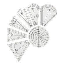 10 Pcs Multifunctional Regular Plate Templates Quilting