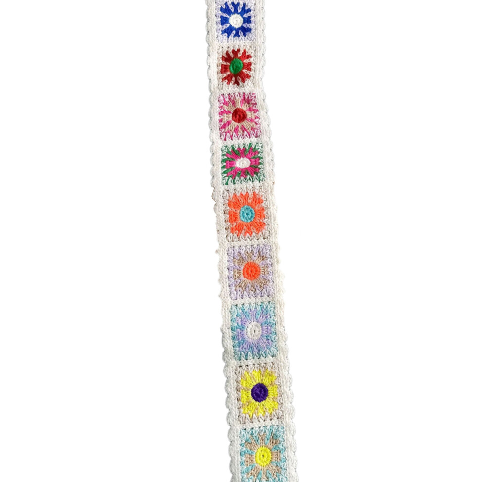 Embroidered Woven Ribbons Colorful Curtain Flower Lace-1 Yard 7704000316248