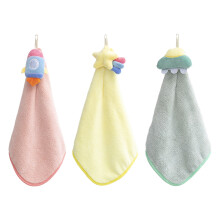 Hochwertiger, saugfähiger Babywaschlappen aus weicher Mikrofaser mit Aufhängeschlaufe, hautfreundlich und hypoallergen, für Küche und Bad