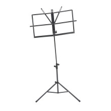 Music Score Stand Portable Folding Sheet Music Stand Holder for Keyboard Black Heavy Duty
