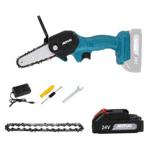 Revolutionäre Mini-Kettensäge, fortschrittliche Akku-Kettensäge, verbesserter Kupfermotor für unübertroffene Schnittleistung, ideal für Garten