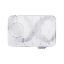 Silicone Sink Protecting Mat Pad with Soap Dish-Marble Color 1