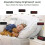 Stylish USB Enableds Vibratings Alarm-White shell color la 7