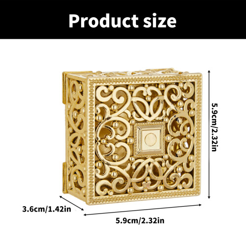 Pack Of 12 Plastic European Style Creative Candy Boxes-Silver 2