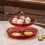 Multilayer Cake Stand Plastic Dessert Display-Grey Second floor 7