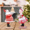 Lebkuchen-Weihnachtsmann-Paar, Harzfigur, Statue,-B 7