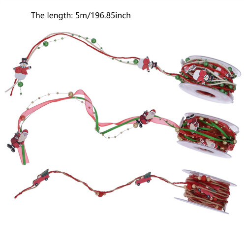 Christmas Bead Ribbon String Set for Christmas Celebrations 5m 2