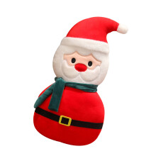 Coussin en coton de noël, peluche douce, oreiller,-Rouge