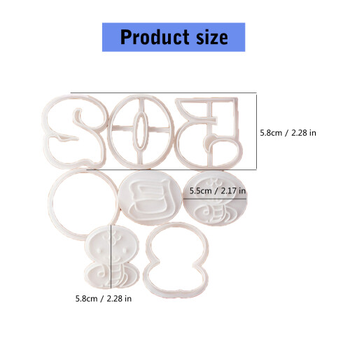 Unique 2025 Snake Year Biscuits Mold Cookie Stamps for Biscuits 2