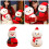 Coussin en coton de noël, peluche douce, oreiller,-Rouge 3