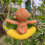 Charm Monkey Planter Pots Hangers Figurines de singe-2 7